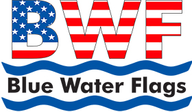 Blue Water Flags logo - Wahoo Tournament Sponsor